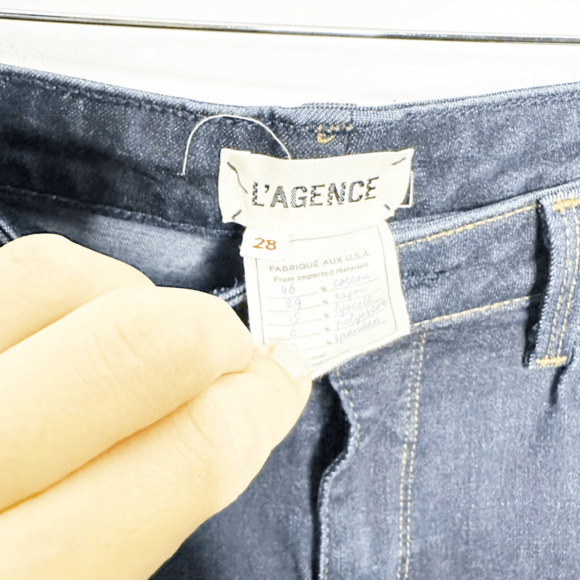 L'AGENCE Margot Jean in Metro Dark Wash super stretch skinny womens size 28 - Picture 5 of 10
